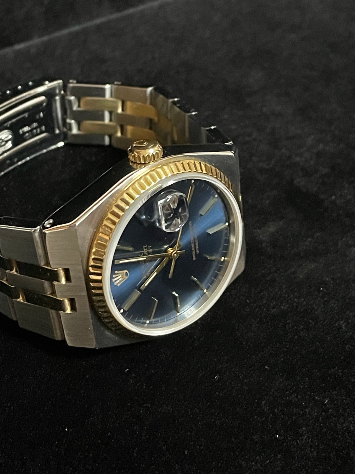 1995 Rolex Datejust 17013 Blue Dial TT Oysterquartz No Papers 36mm