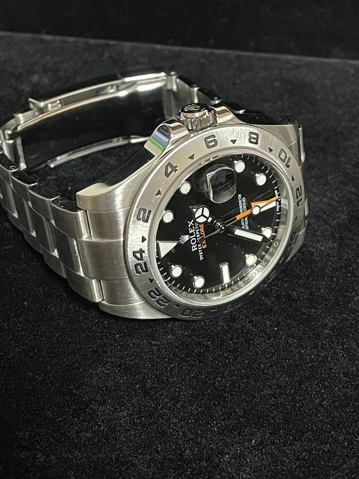 2015 Rolex Explorer II 216570 Black Dial SS Oyster No Papers 42mm