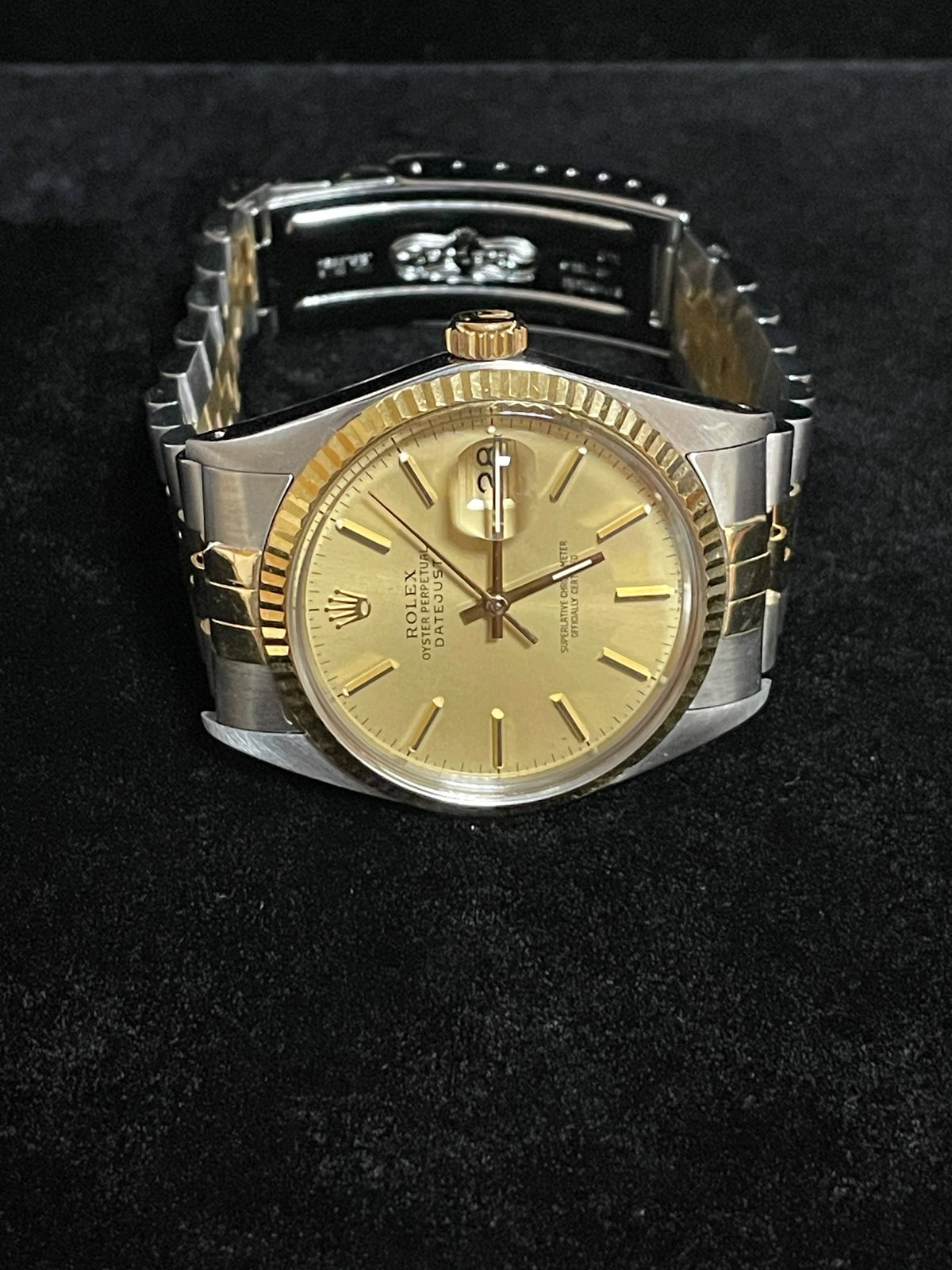 1987 Rolex Datejust 16013 Champagne Dial TT Jubilee No Papers 36mm