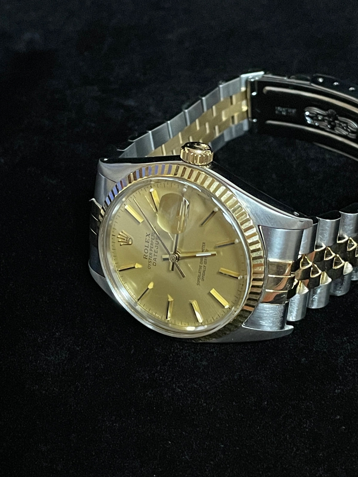 1987 Rolex Datejust 16013 Champagne Dial TT Jubilee No Papers 36mm