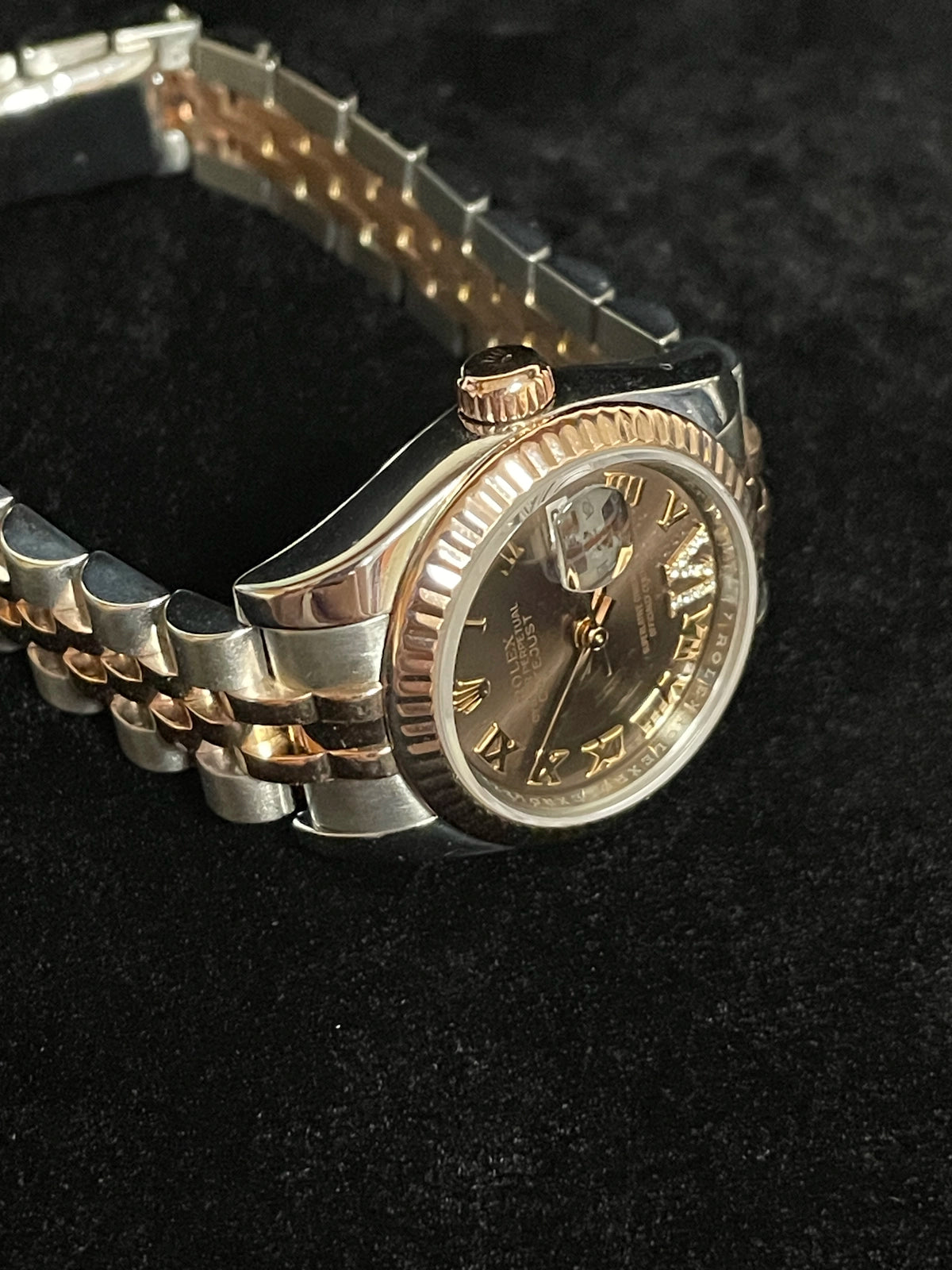 2018 Rolex Datejust 179171 Chocolate Diamond VI Dial TT Jubilee With Papers 26mm