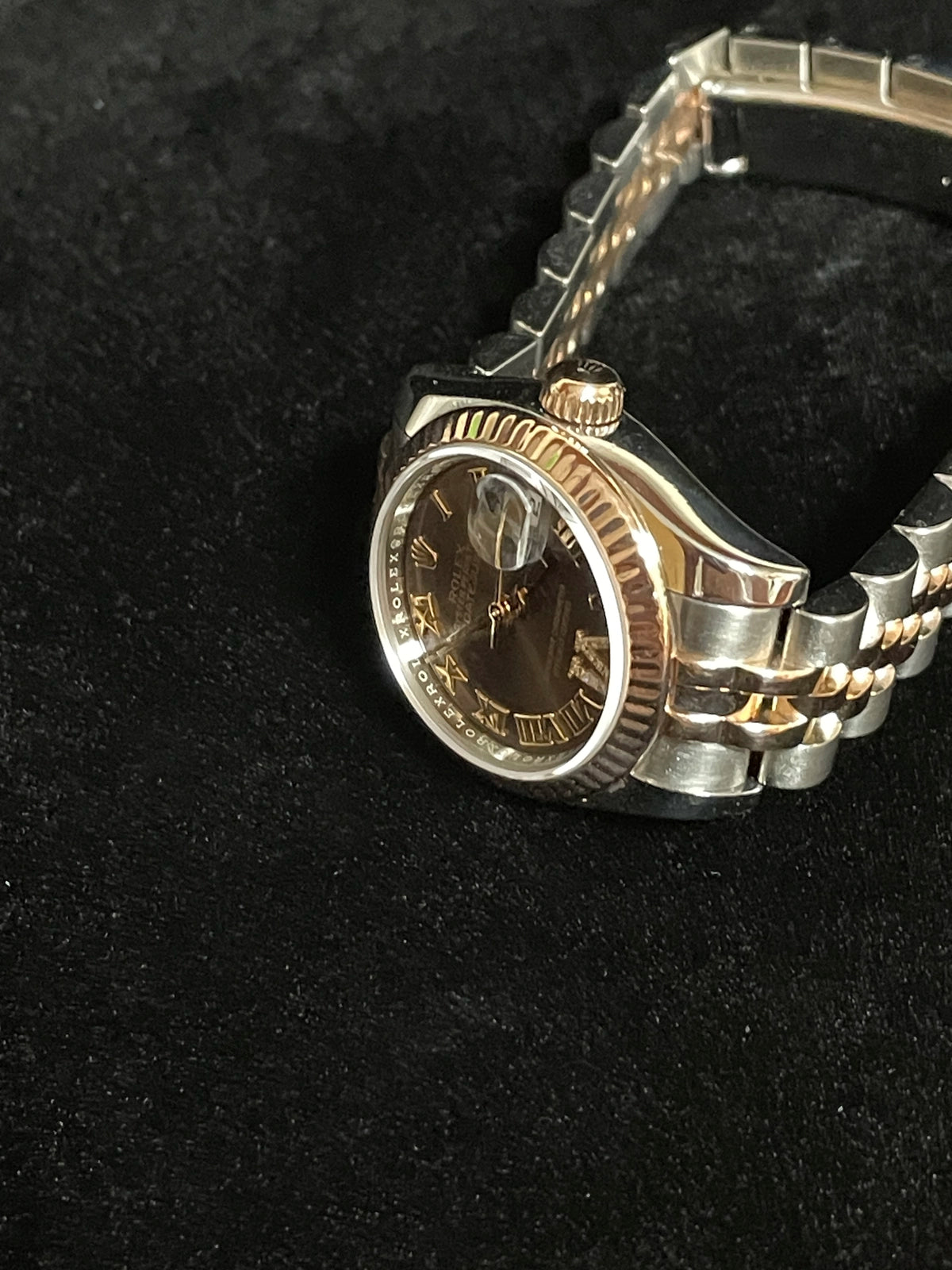 2018 Rolex Datejust 179171 Chocolate Diamond VI Dial TT Jubilee With Papers 26mm