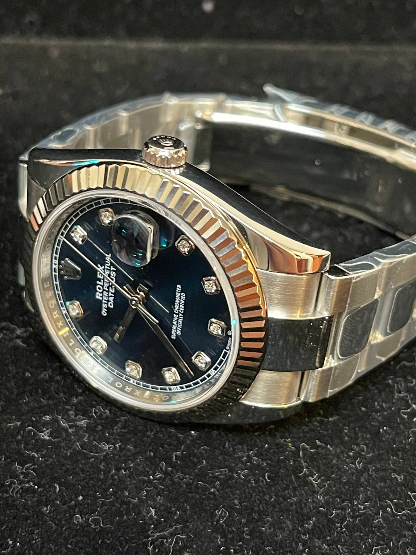2021 Rolex Datejust 126334 Blue Diamond Dial SS Oyster No Papers 41mm
