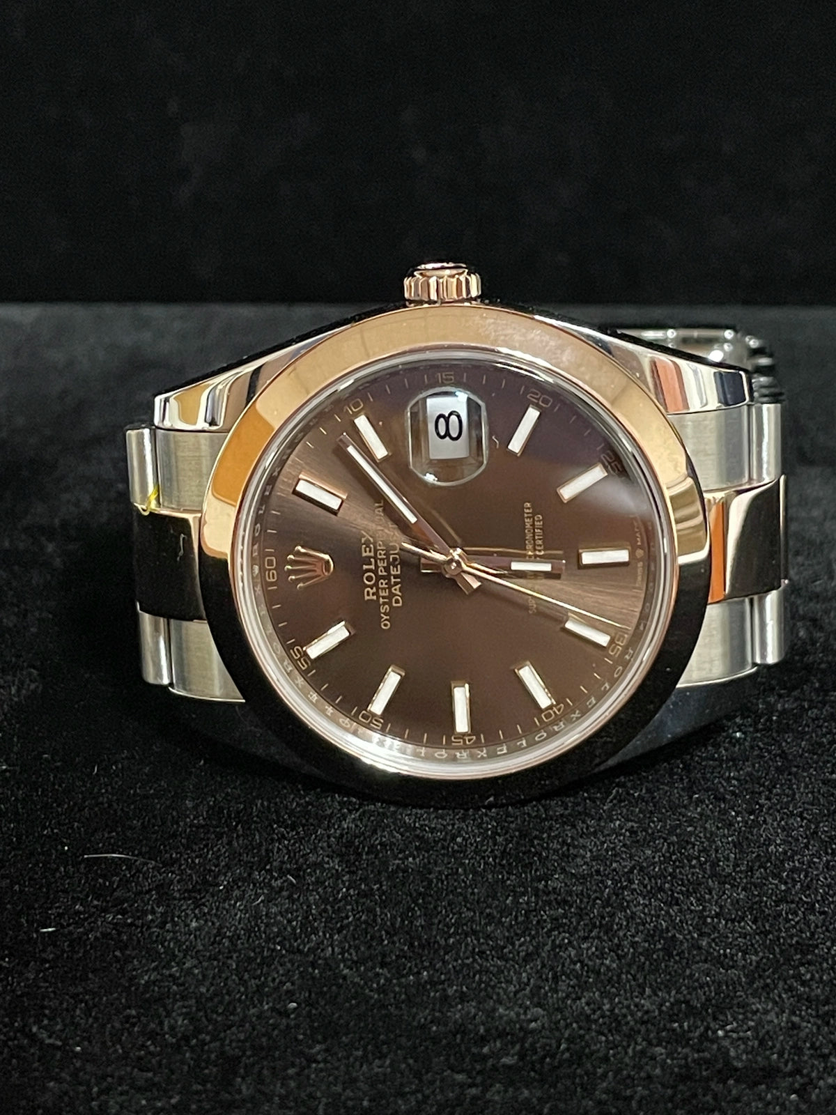 2025 Rolex Datejust 126301 Chocolate Stick Dial TT Oyster No Papers 41mm