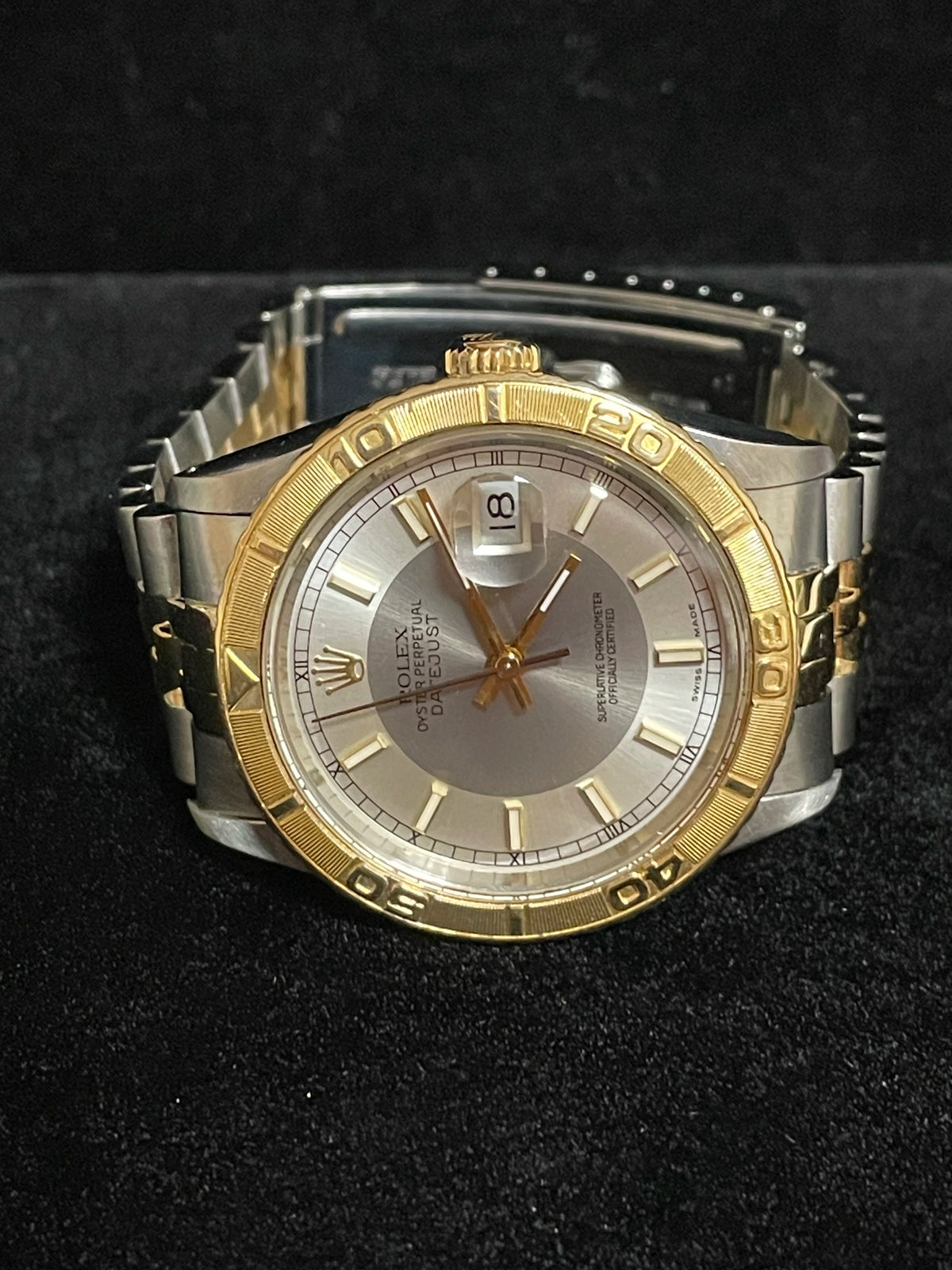 1990 Rolex Datejust Turnograph 16263 Silver Dial TT Jubilee No Papers 36mm
