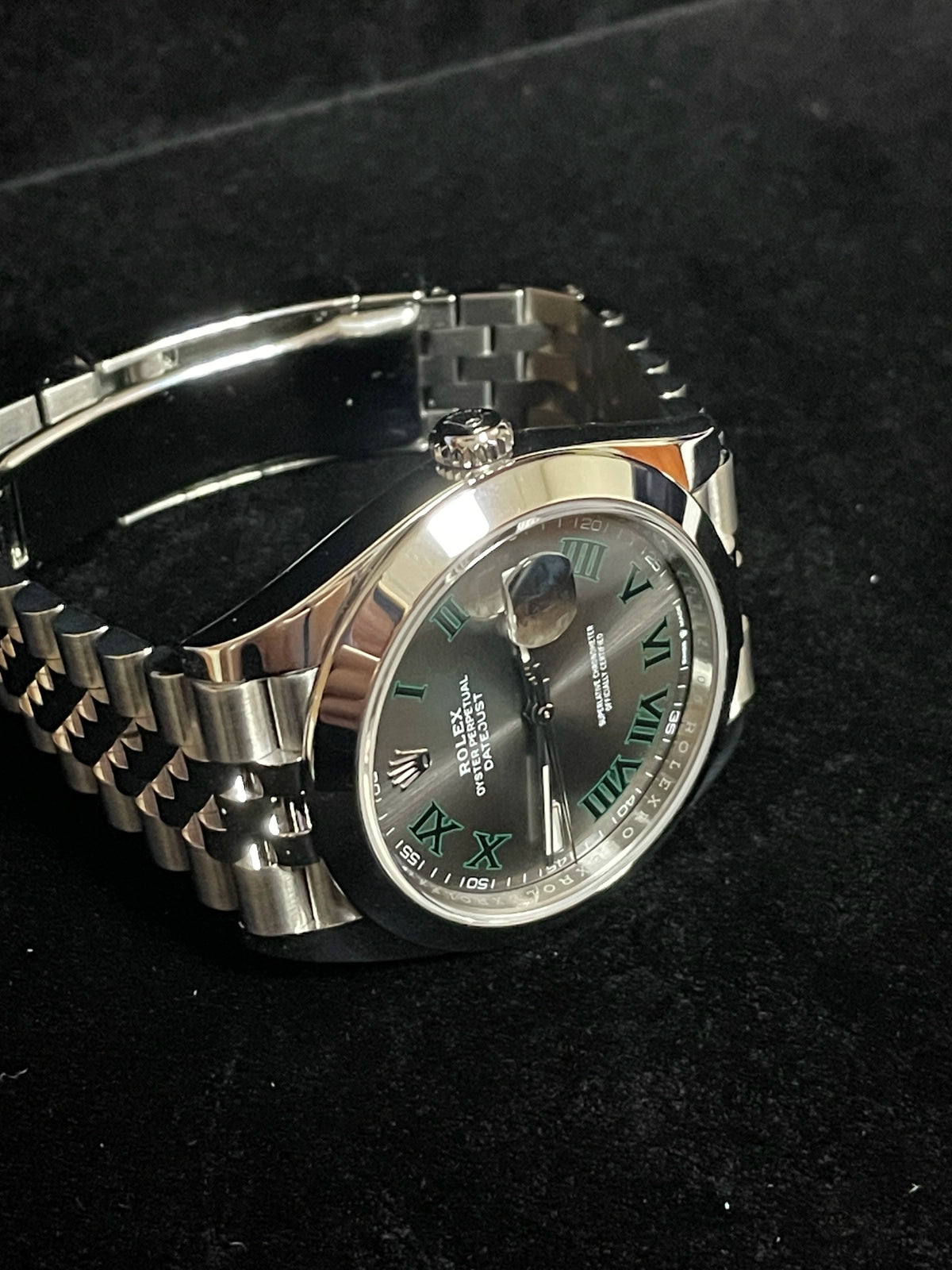 2023 Rolex Datejust 126300 Wimbledon Roman Dial SS Jubilee With Papers 41mm