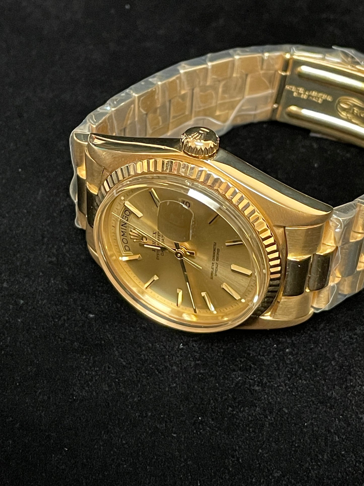 1972 Rolex Day-Date 1803 Champ Sigma Dial 18kt Spanish President No Papers 36mm
