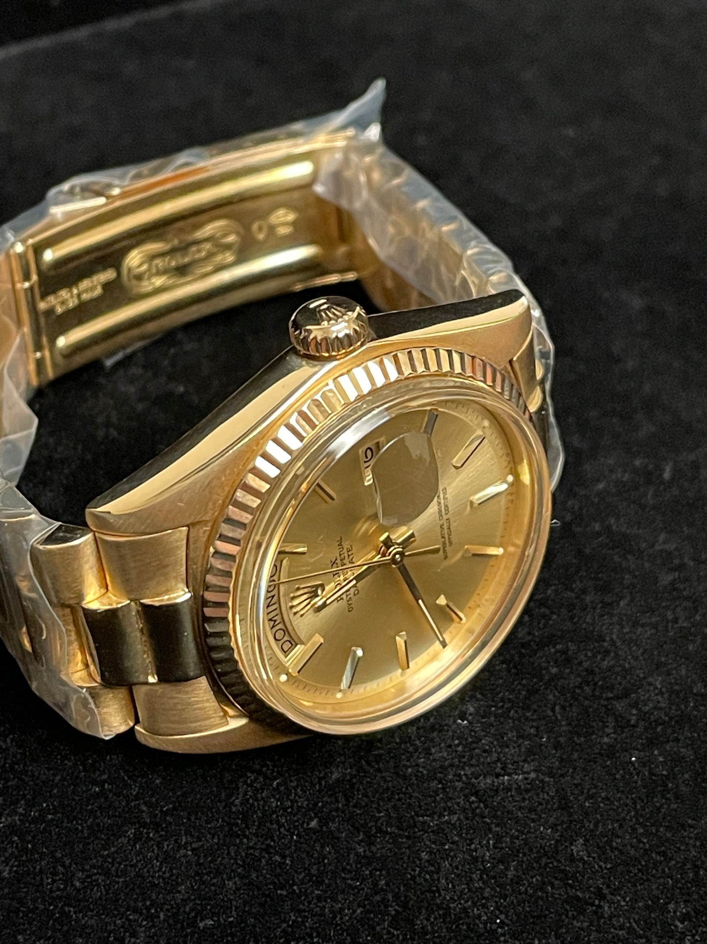 1972 Rolex Day-Date 1803 Champ Sigma Dial 18kt Spanish President No Papers 36mm
