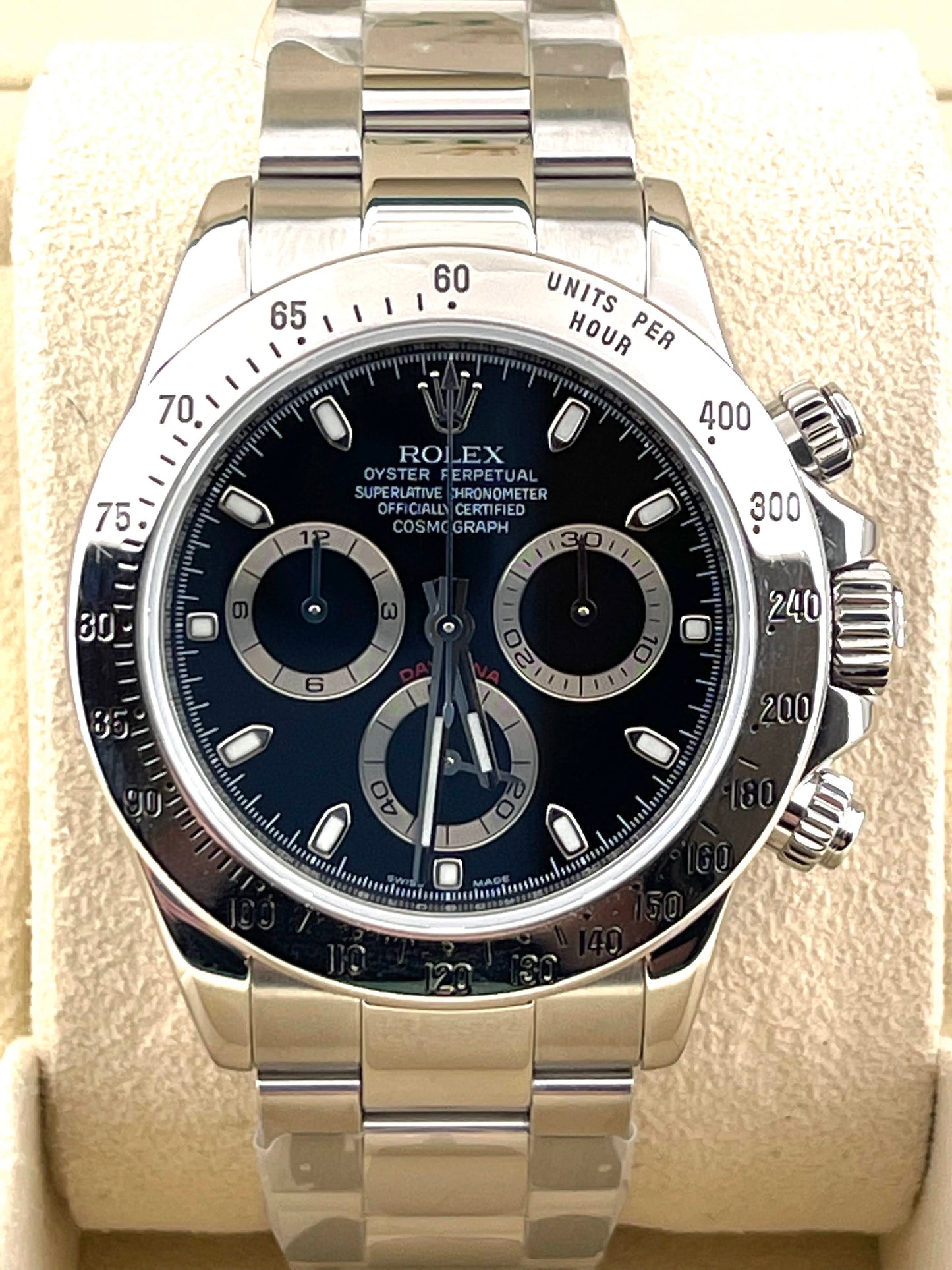 2007 Rolex Daytona Cosmograph 116520 Black Dial Stainless Steel No Papers 40mm