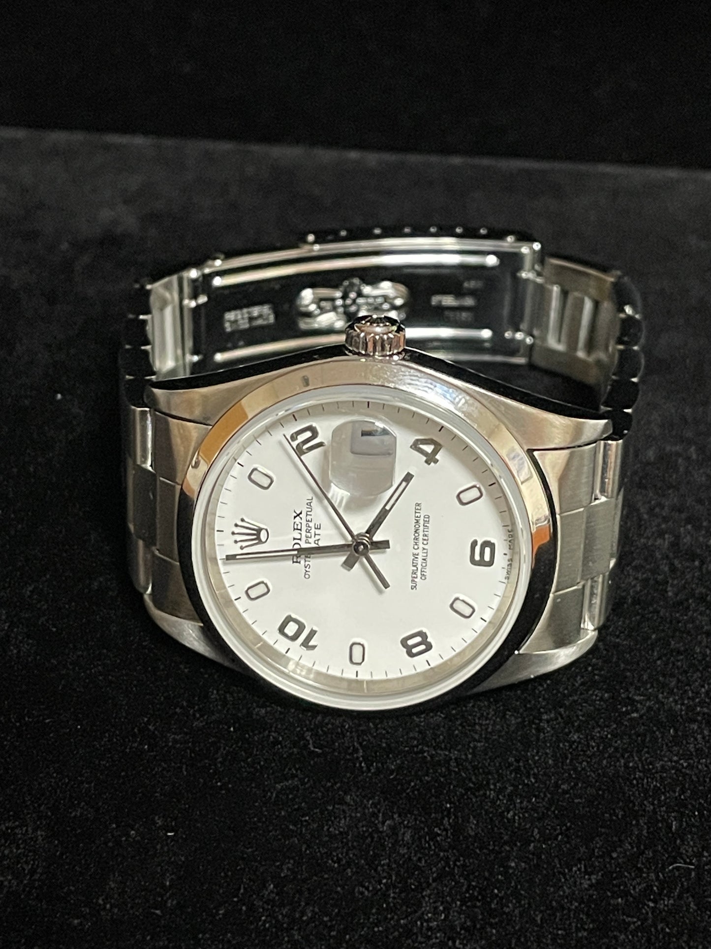 2000 Rolex Oyster Perpetual Date 15200 White Arabic Dial SS Oyster No Paper 34mm