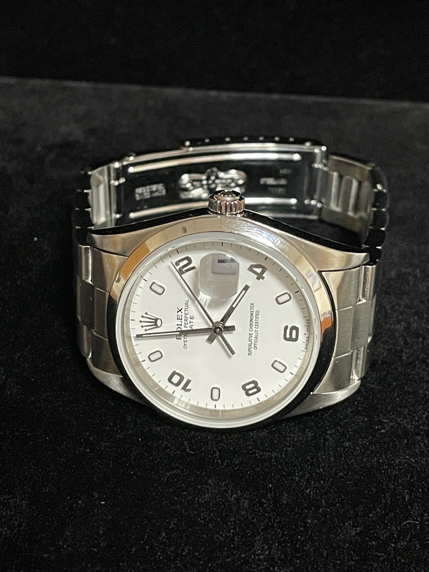 2000 Rolex Oyster Perpetual Date 15200 White Arabic Dial SS Oyster No Paper 34mm