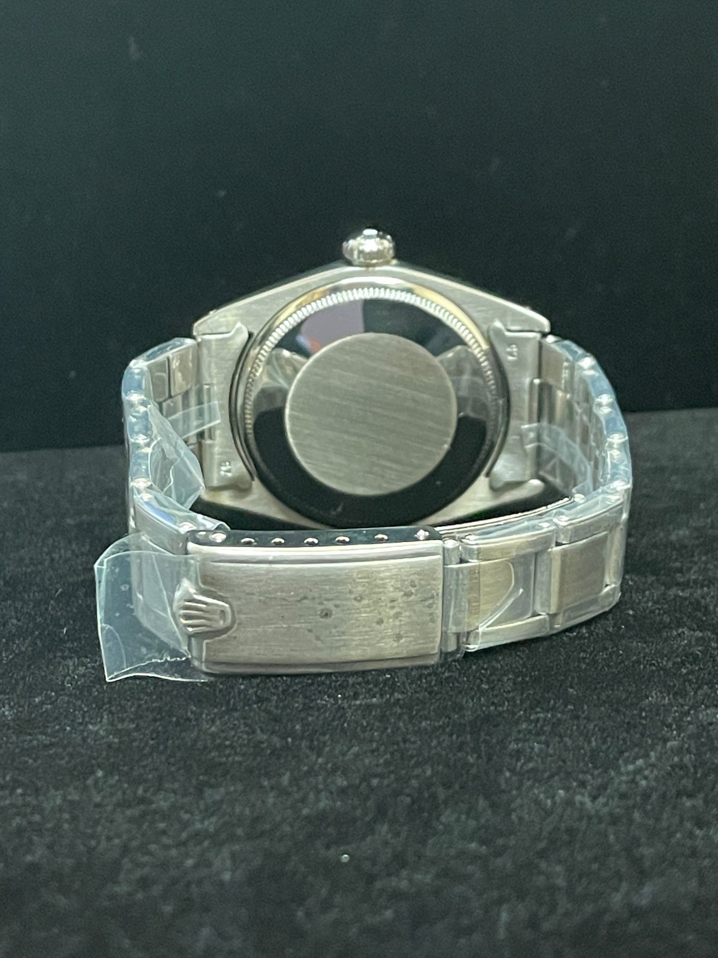 1970 Rolex Date 1500 Silver Steel Dial SS Rivet Bracelet Open Papers 34mm