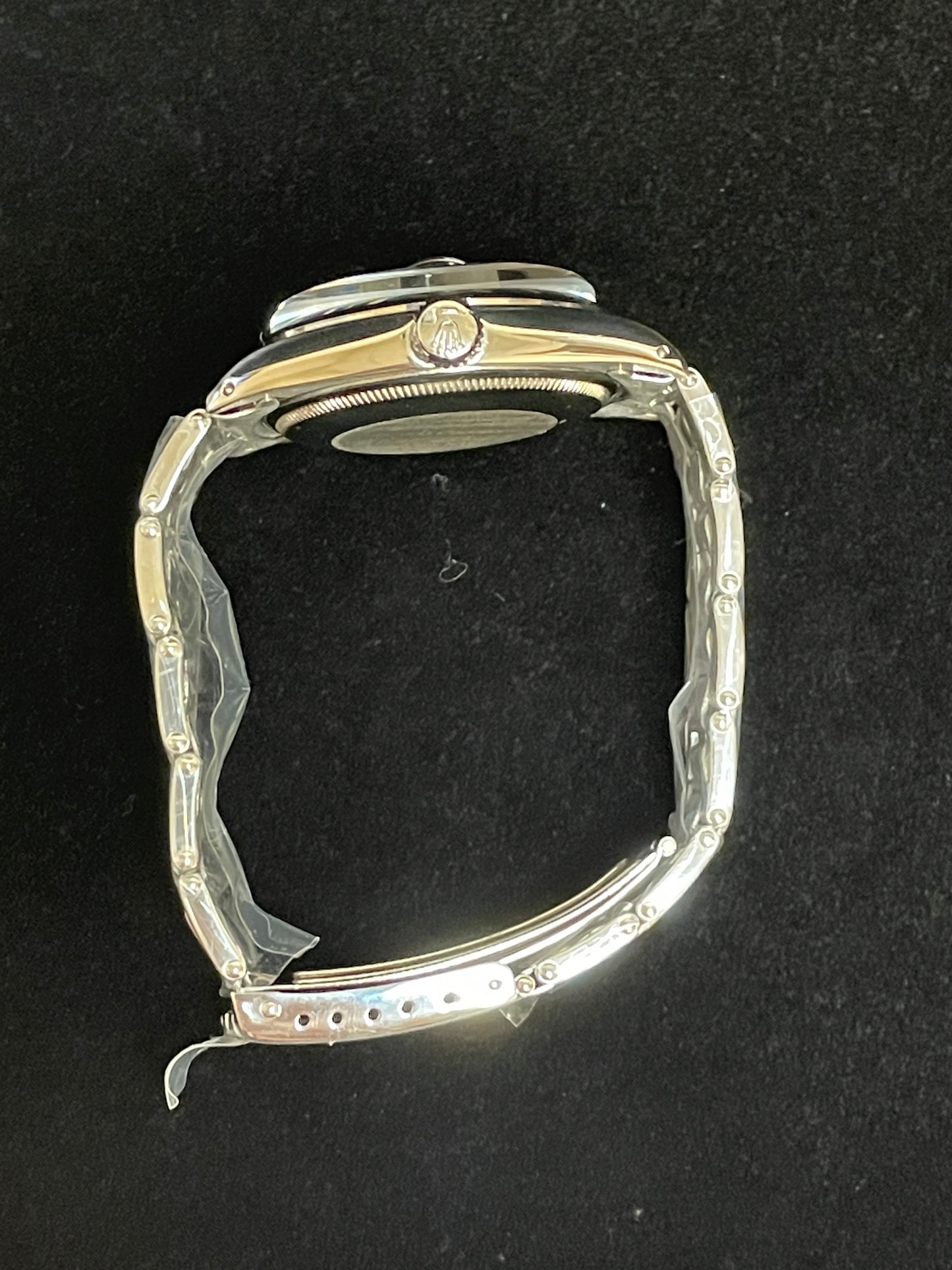 1970 Rolex Date 1500 Silver Steel Dial SS Rivet Bracelet Open Papers 34mm