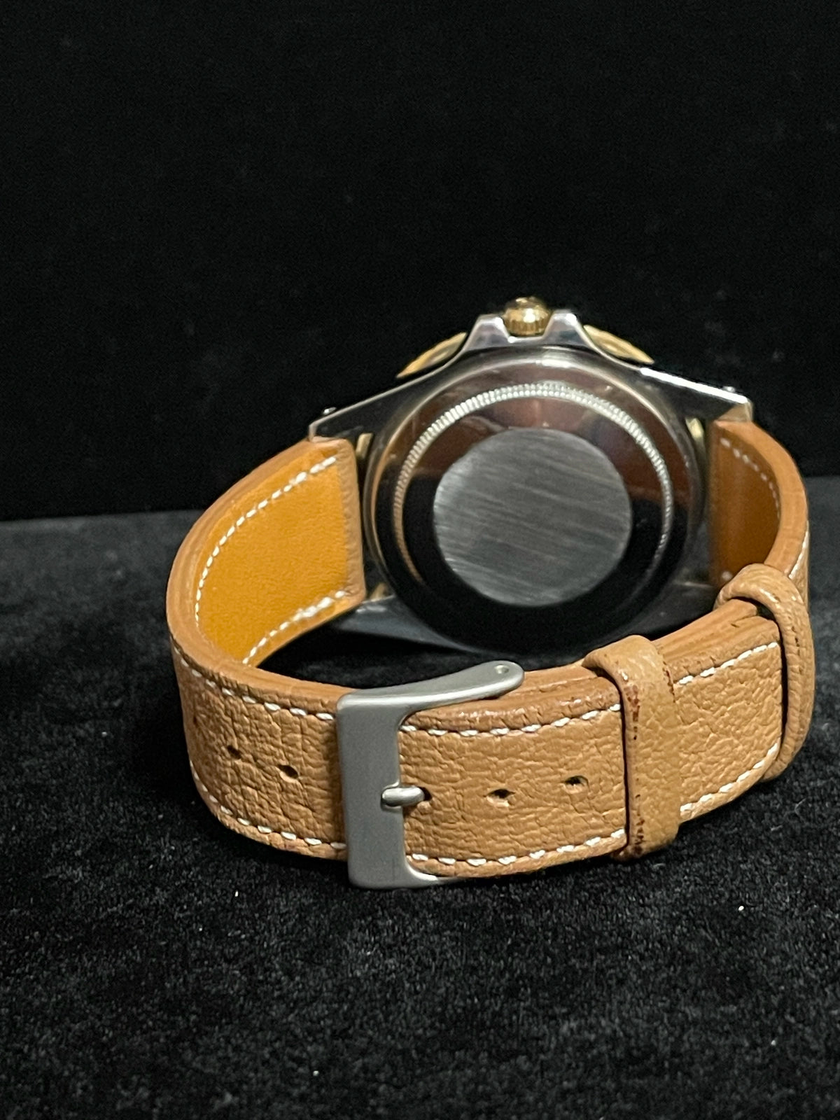 1971 Rolex GMT-Master 1675 Root Beer Nipple Dial Brown Leather Strap 40mm