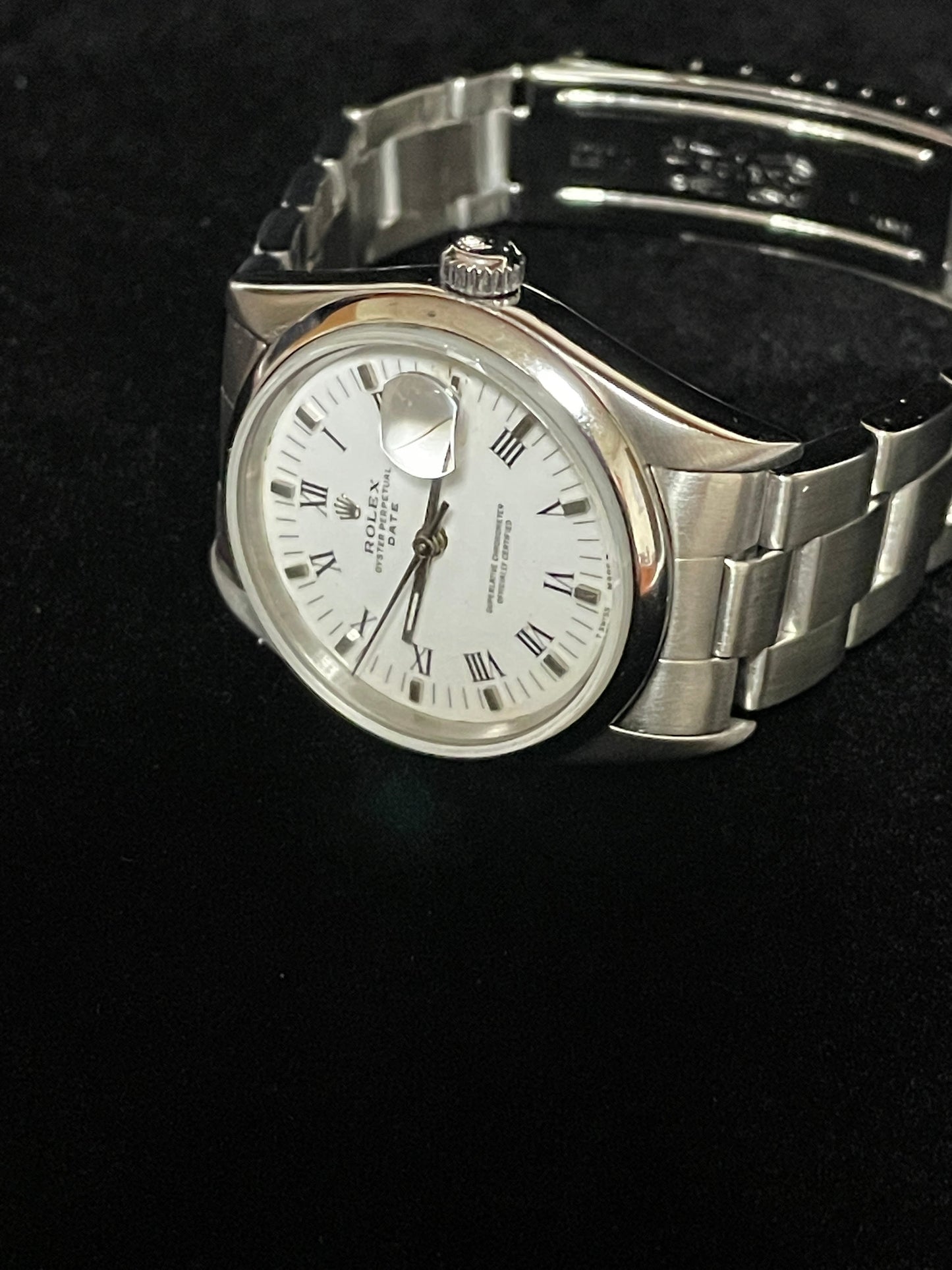 1984 Rolex Date 15200 White Roman Dial SS Oyster No Papers 34mm