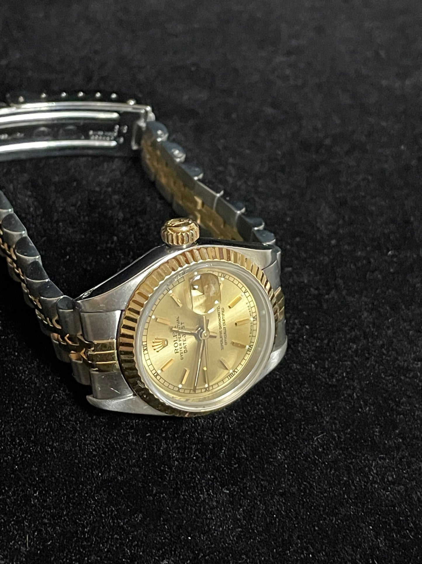 1987 Rolex Ladies Datejust 69173 Champagne Dial TT 18kt Jubilee No Papers 26mm