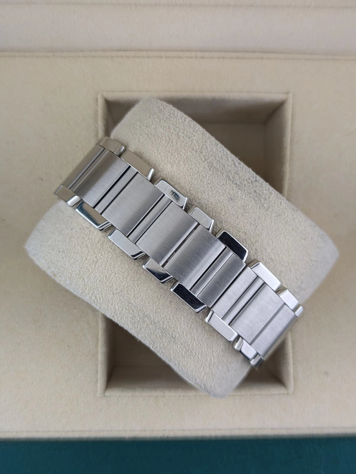 Cartier Tank Francaise 2302 White Roman Automatic With Service Paperwork 28mm
