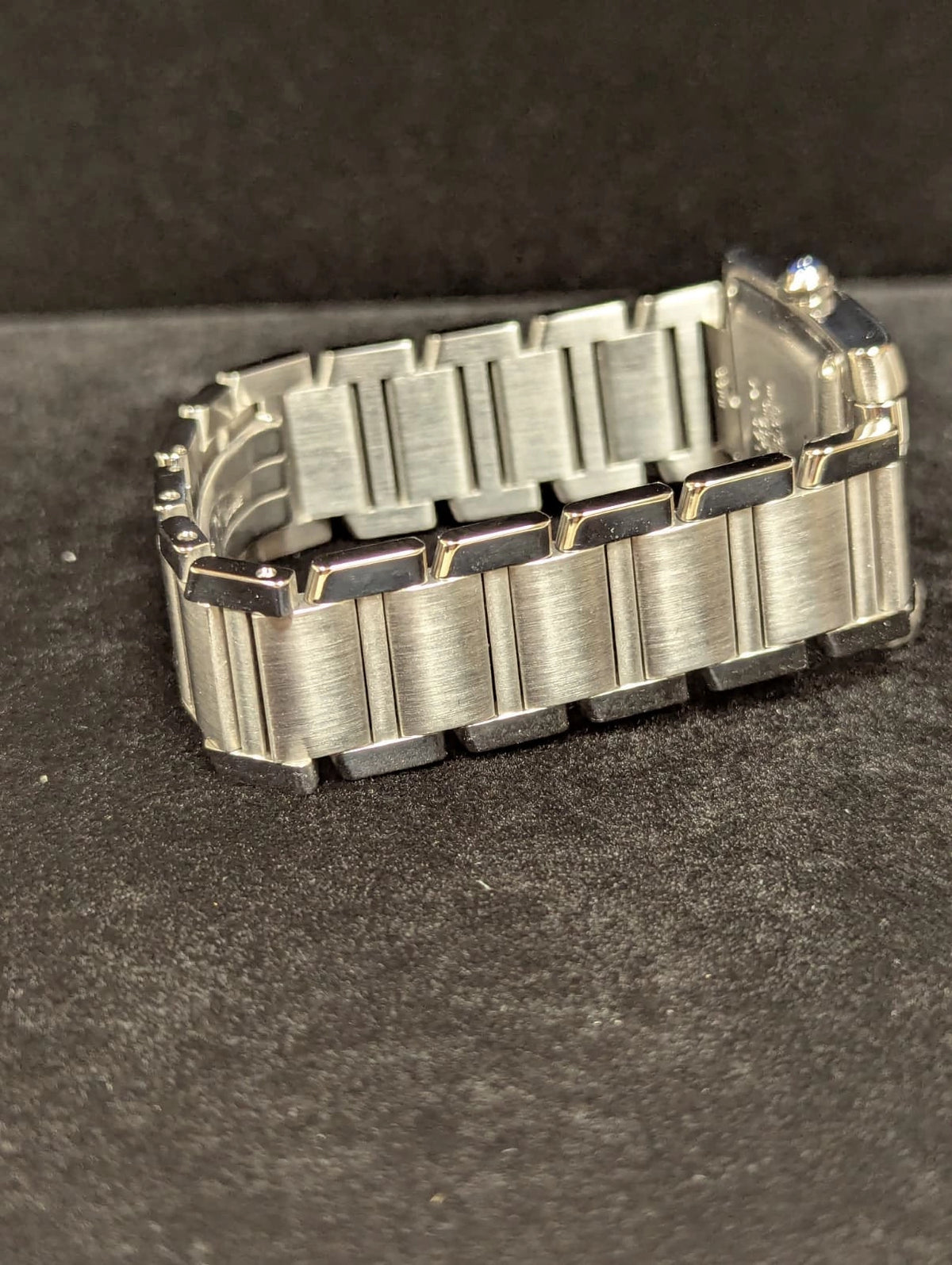 Cartier Tank Francaise 2302 White Roman Automatic With Service Paperwork 28mm