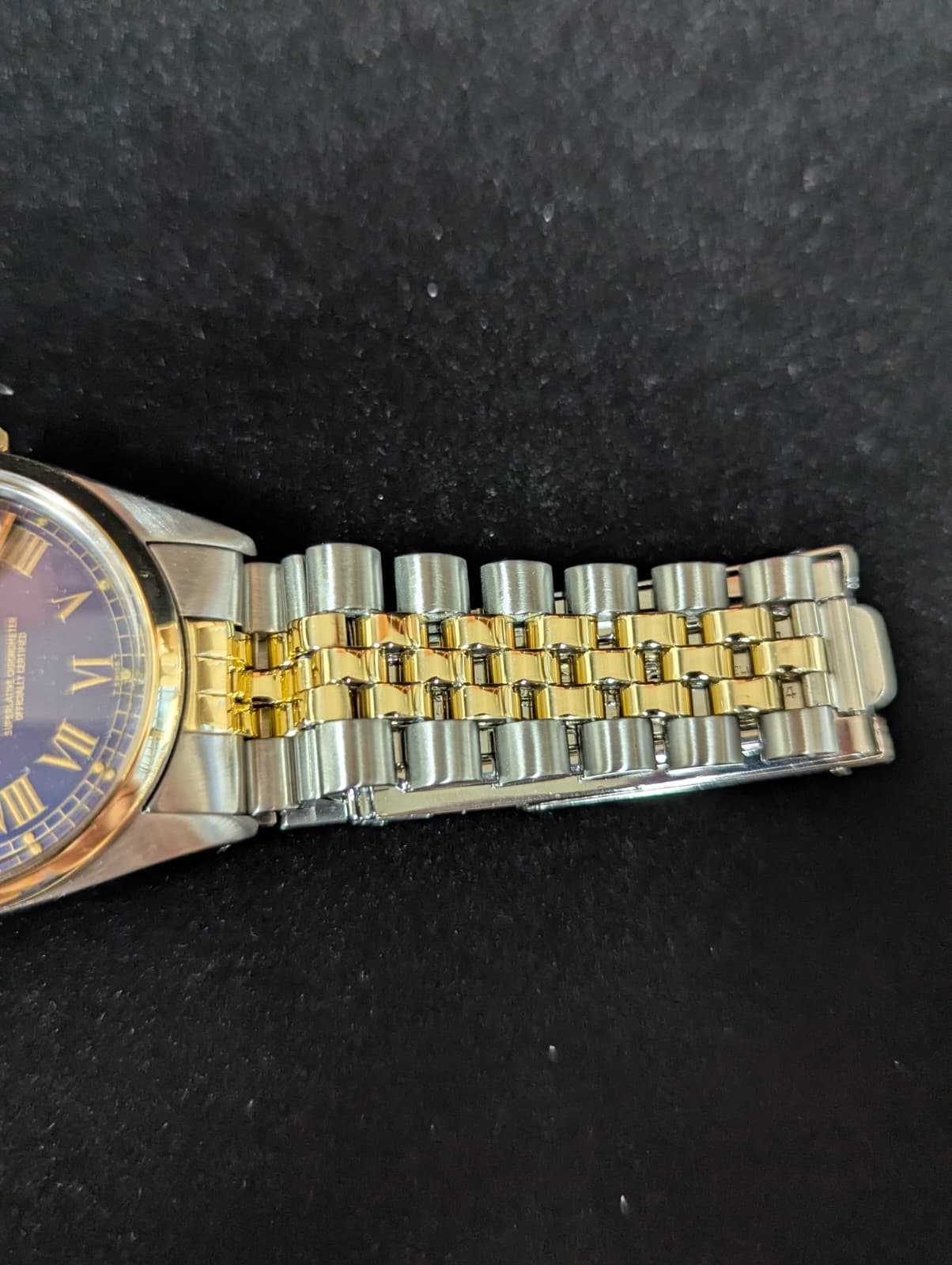 1979 Rolex Datejust 16003 Blue Roman Buckley Dial TT Jubilee No Papers 36mm