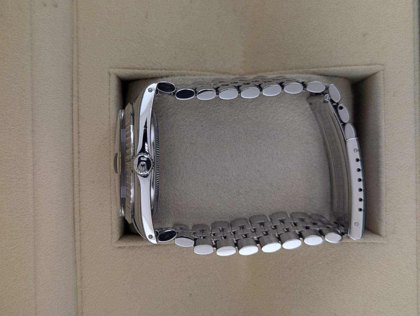 1966 Rolex Datejust 1603 Silver Dial SS USA Jubilee No Papers 36mm