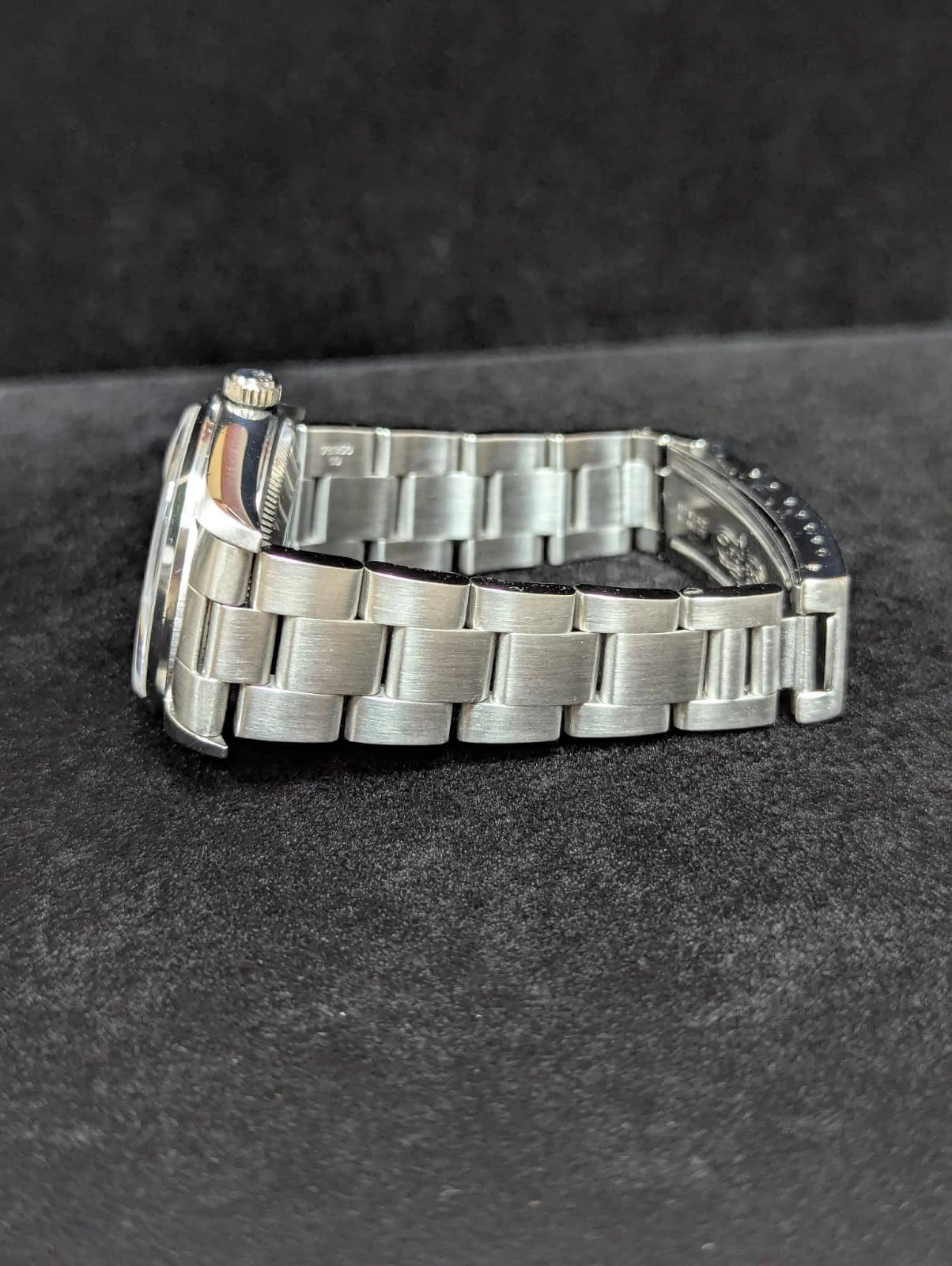 1996 Rolex Oyster Perpetual Date 15200 Blue Stick Dial SS Oyster No Papers 34mm