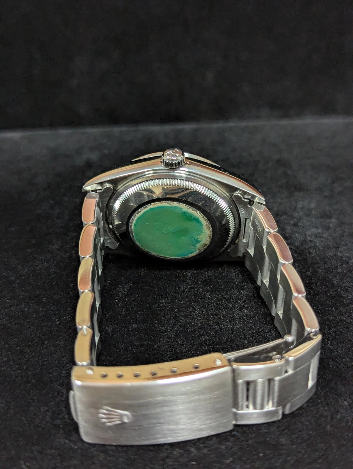 1996 Rolex Oyster Perpetual Date 15200 Blue Stick Dial SS Oyster No Papers 34mm