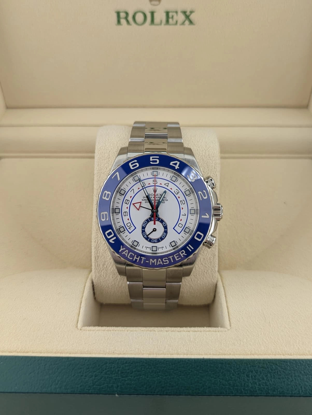 2014 Rolex Yacht-Master II 116680 White Dial SS Oyster No Papers 44mm