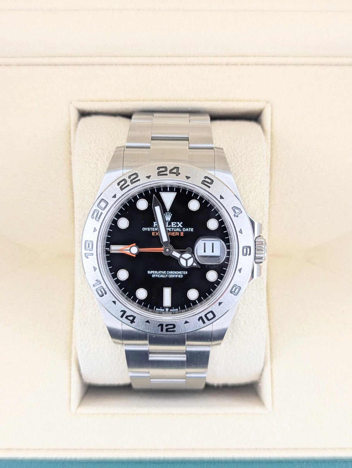 2025 Rolex Explorer II 226570 Black Dial SS Oyster No Papers 42mm