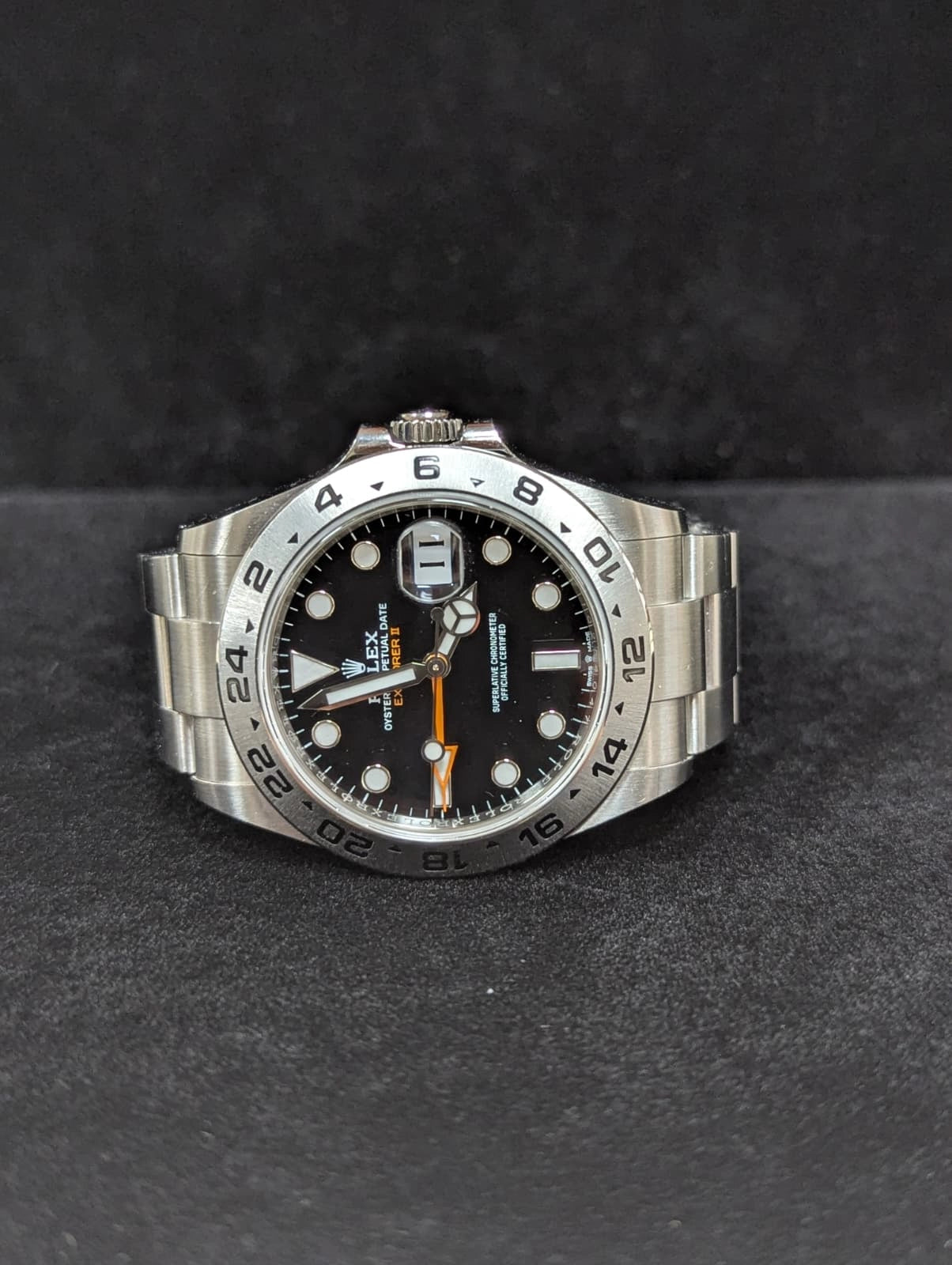 2025 Rolex Explorer II 226570 Black Dial SS Oyster No Papers 42mm