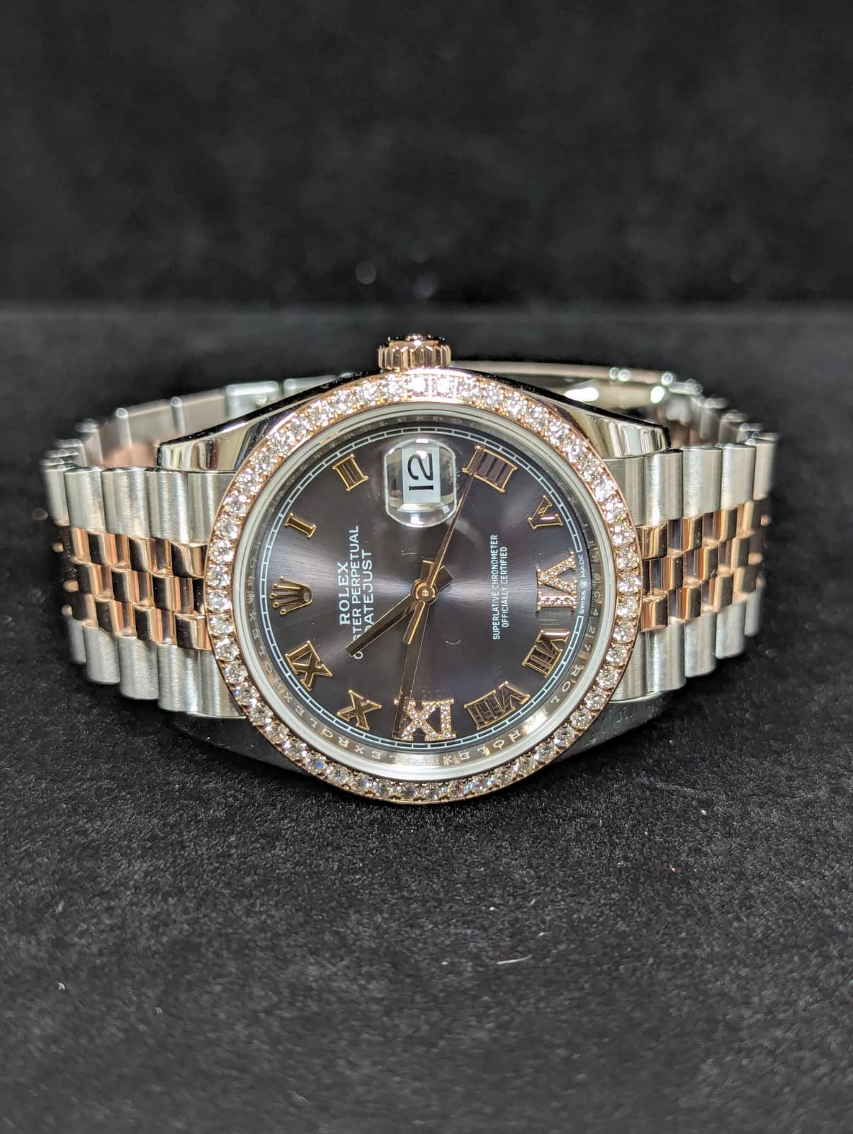 2018 Rolex Datejust 126281RBR Rhodium Diamond Dial + Bezel TT Jubilee Paper 36mm