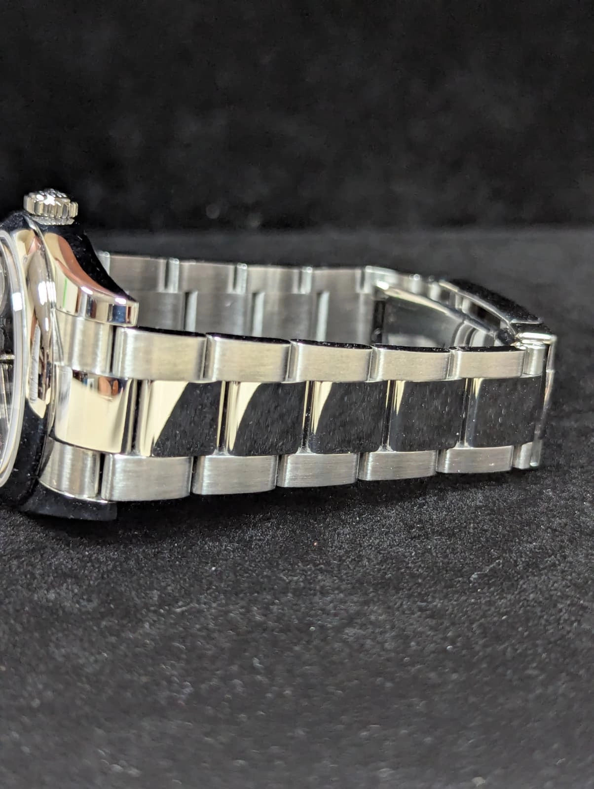 2007 Rolex Datejust 116200 Black Roman Dial SS Oyster No Papers 36mm