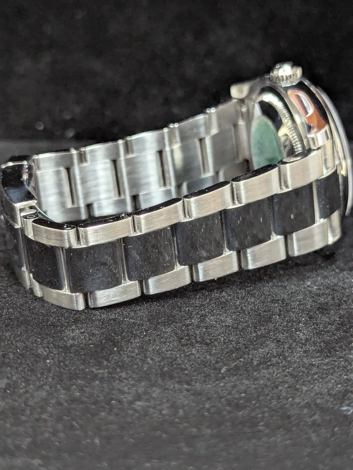 2007 Rolex Datejust 116200 Black Roman Dial SS Oyster No Papers 36mm