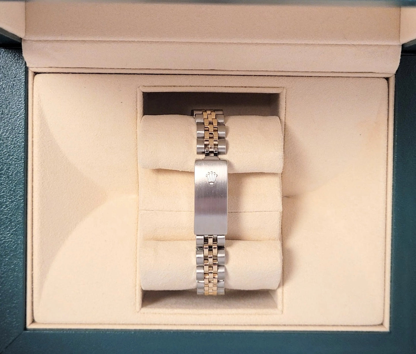 1986 Rolex Ladies Datejust 69173 White Roman Dial TT Jubilee No Papers 26mm