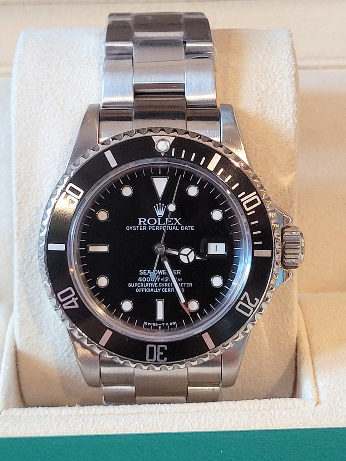 1985 Rolex Sea-Dweller 16660 Black Dial SS Oyster With Papers 40mm