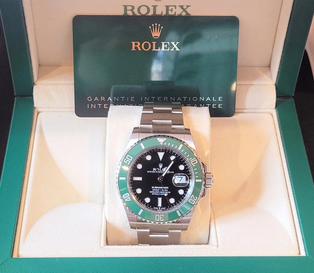2020 Rolex Submariner Starbucks 126610lv Black Dial SS Oyster With Papers 41mm