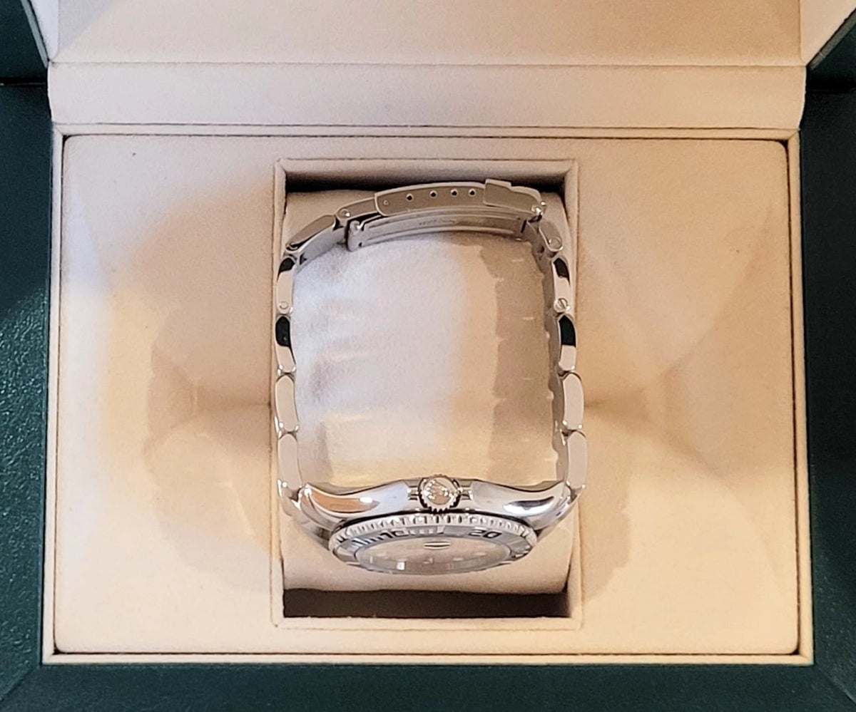 2010 Rolex Yacht-Master 168622 Platinum Dial SS Oyster Engraved Rehault 35mm