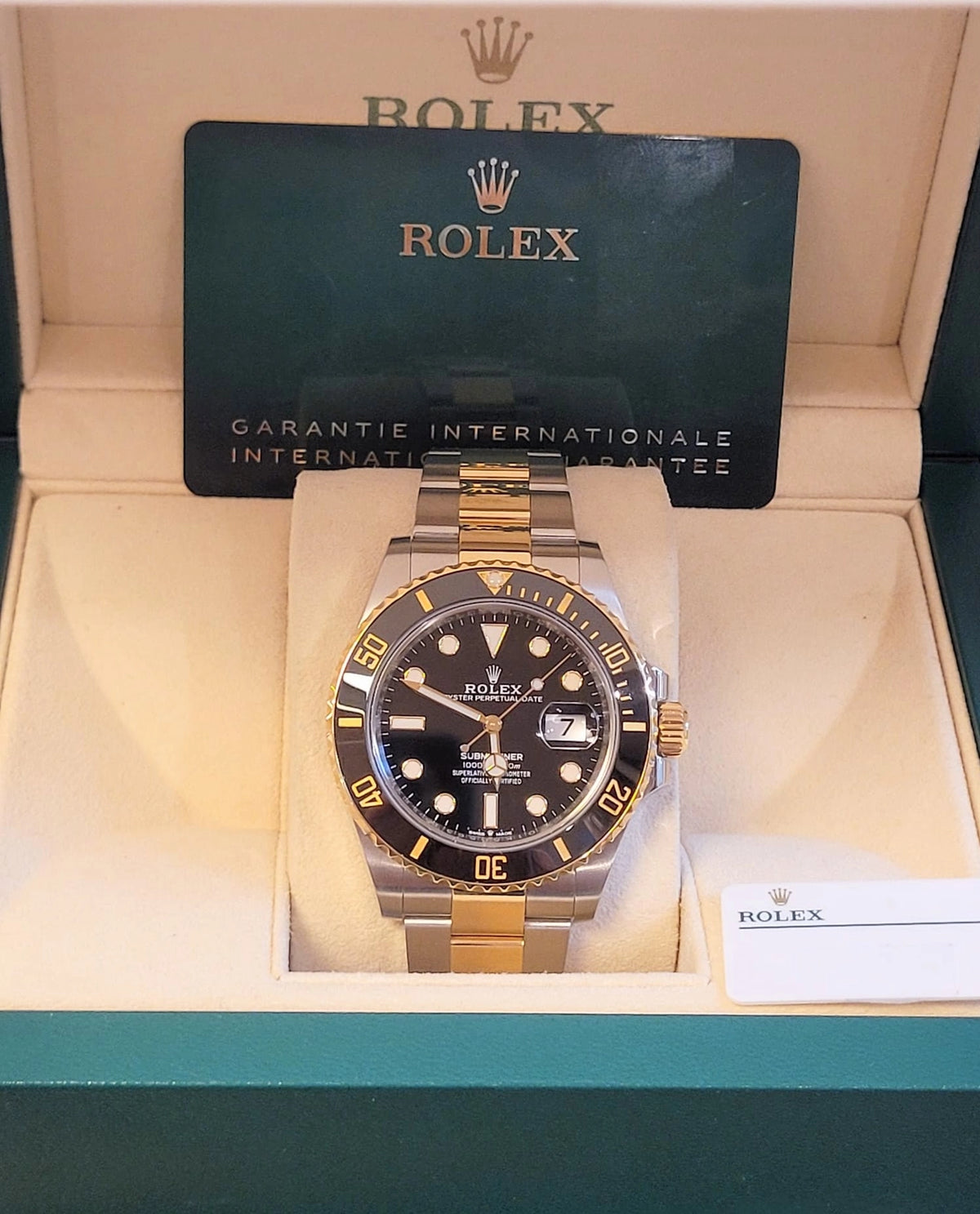 2020 Rolex Submariner 126613LN Black Dial TT 18kt Oyster With Papers 41mm