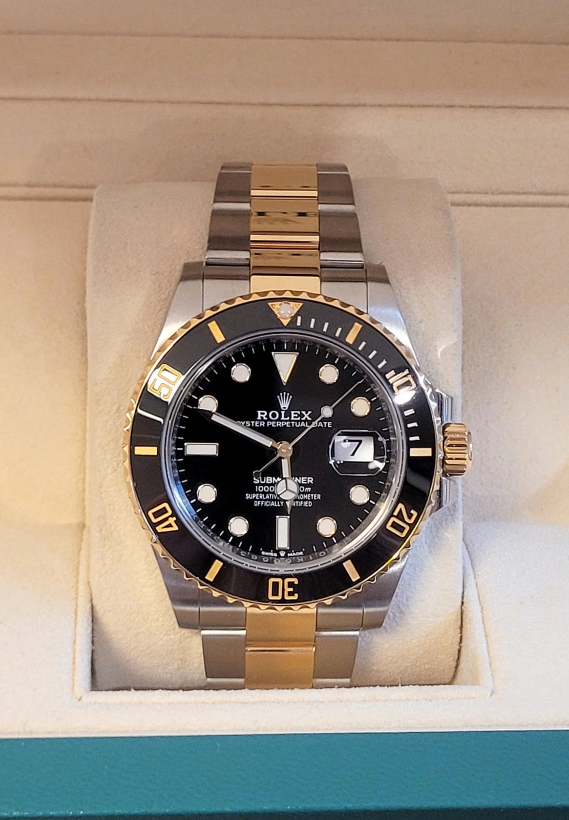 2020 Rolex Submariner 126613LN Black Dial TT 18kt Oyster With Papers 41mm