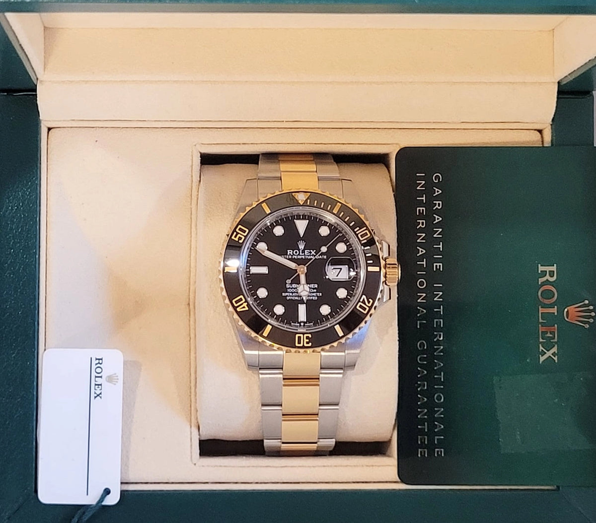 2020 Rolex Submariner 126613LN Black Dial TT 18kt Oyster With Papers 41mm