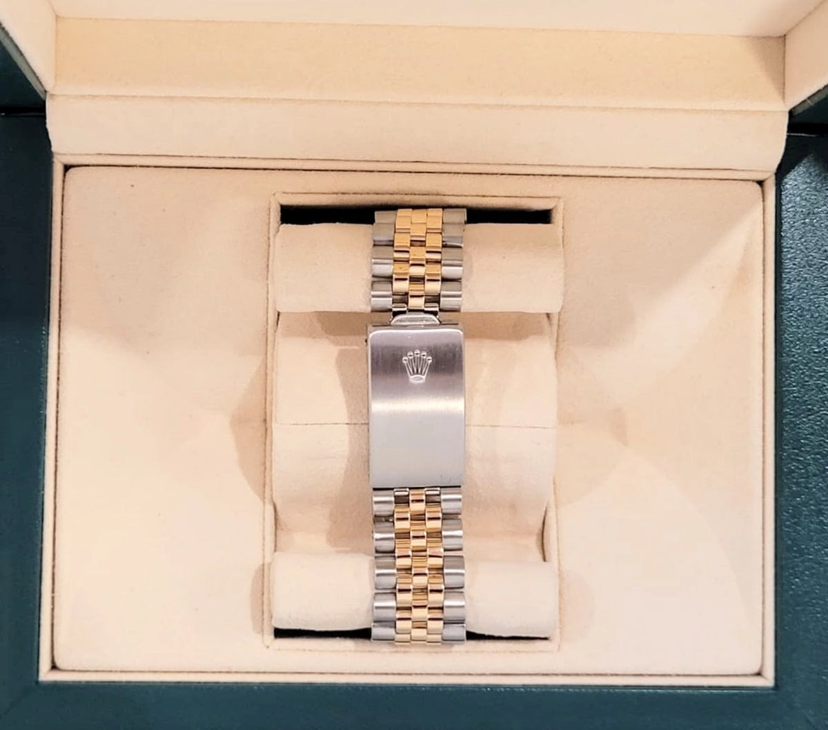 Rolex Datejust 16013 Champagne Dial TT 18kt Jubilee With Open Papers 36mm