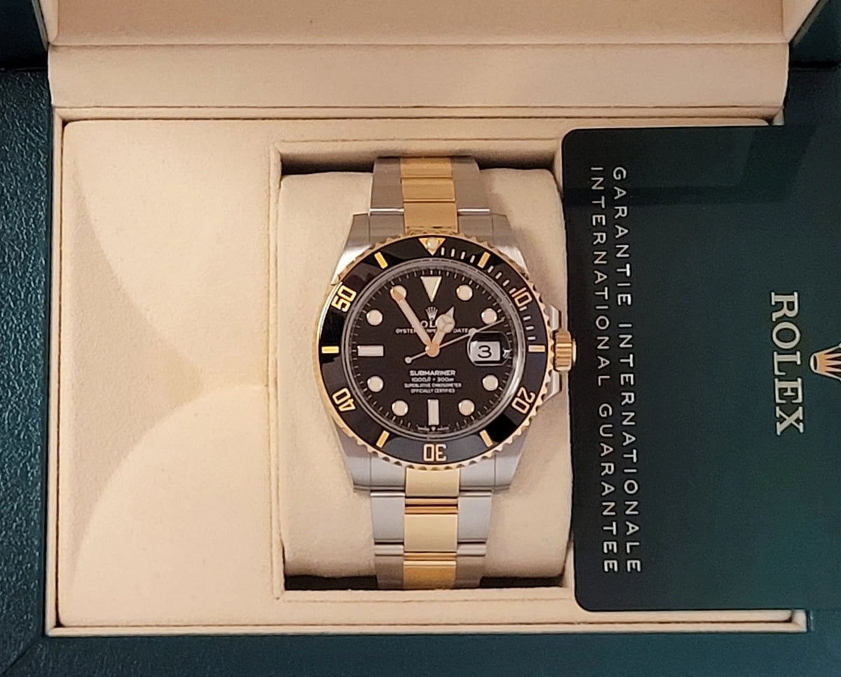 2023 Rolex Submariner 126613LN Black Dial TT 18kt Oyster With Papers 41mm