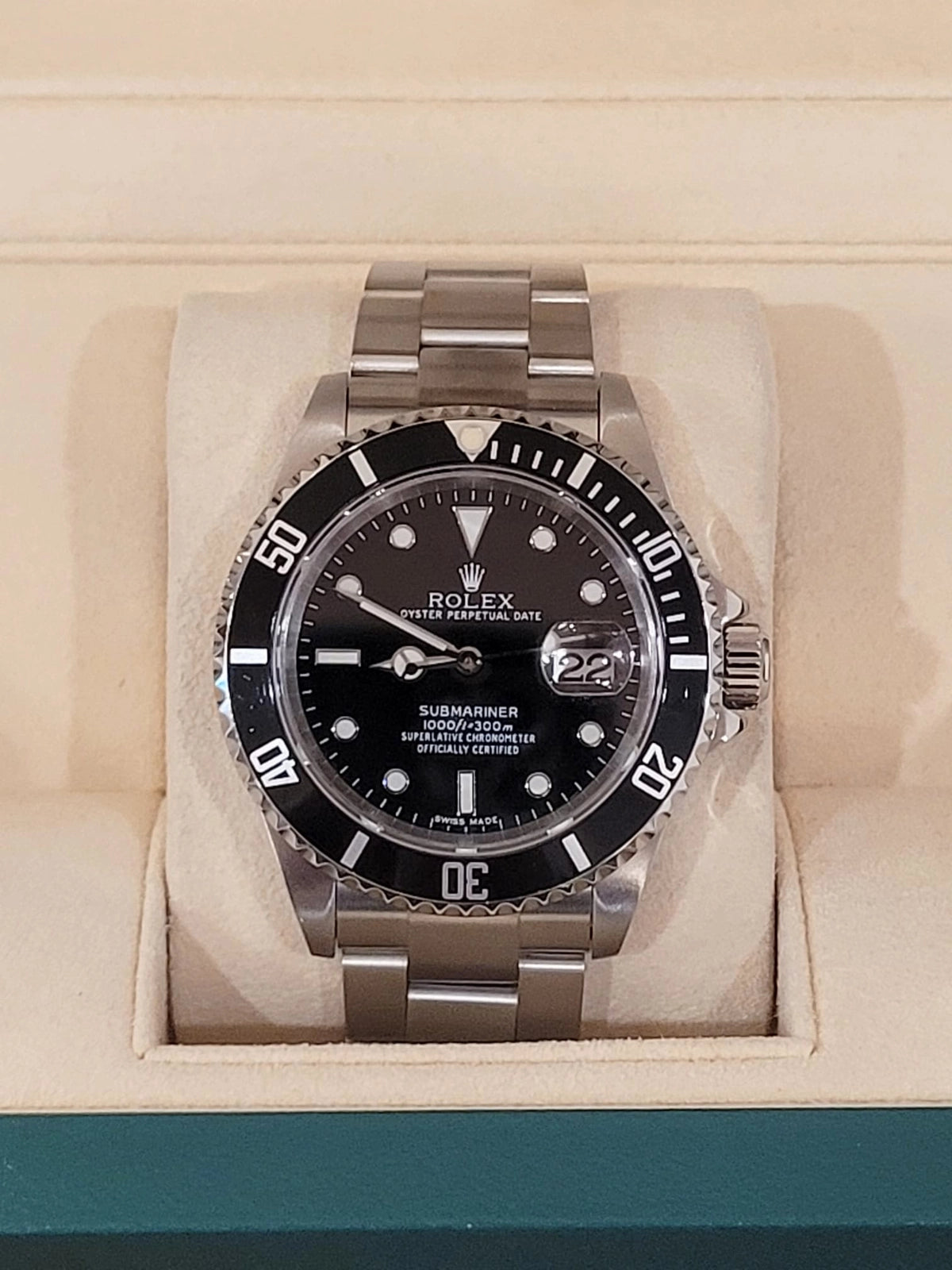 2006 Rolex Submariner Date 16610 SEL Black Dial SS Oyster No Papers 40mm