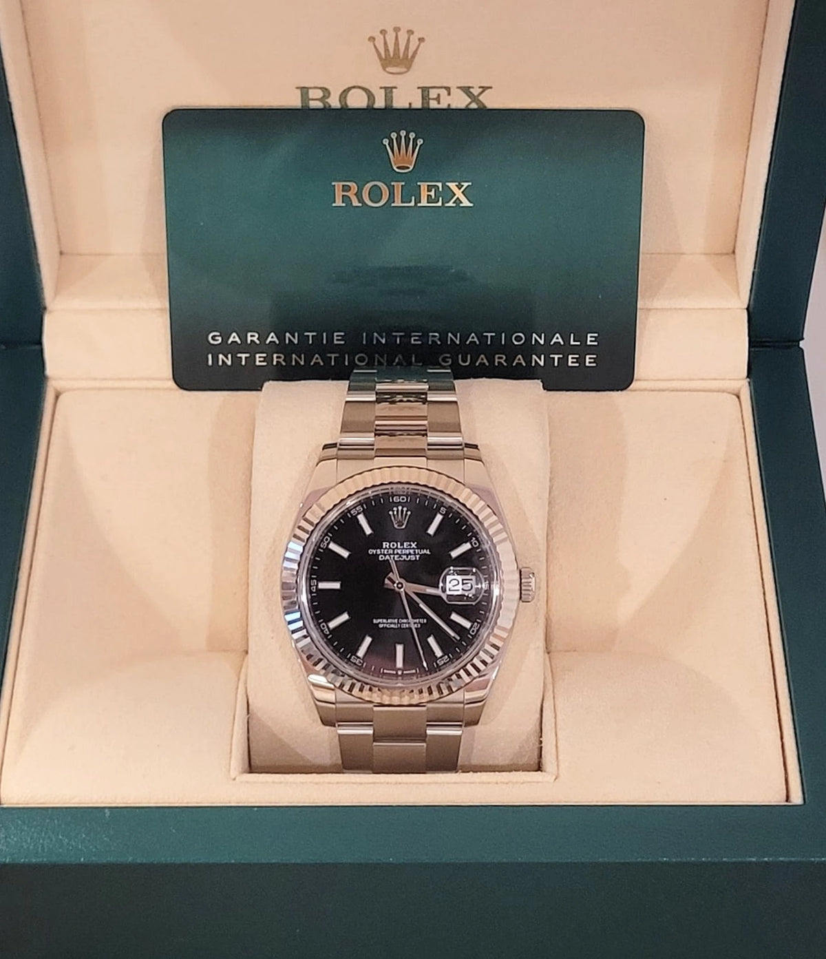 2020 Rolex Datejust 126334 Black Dial SS Oyster With Papers 41mm