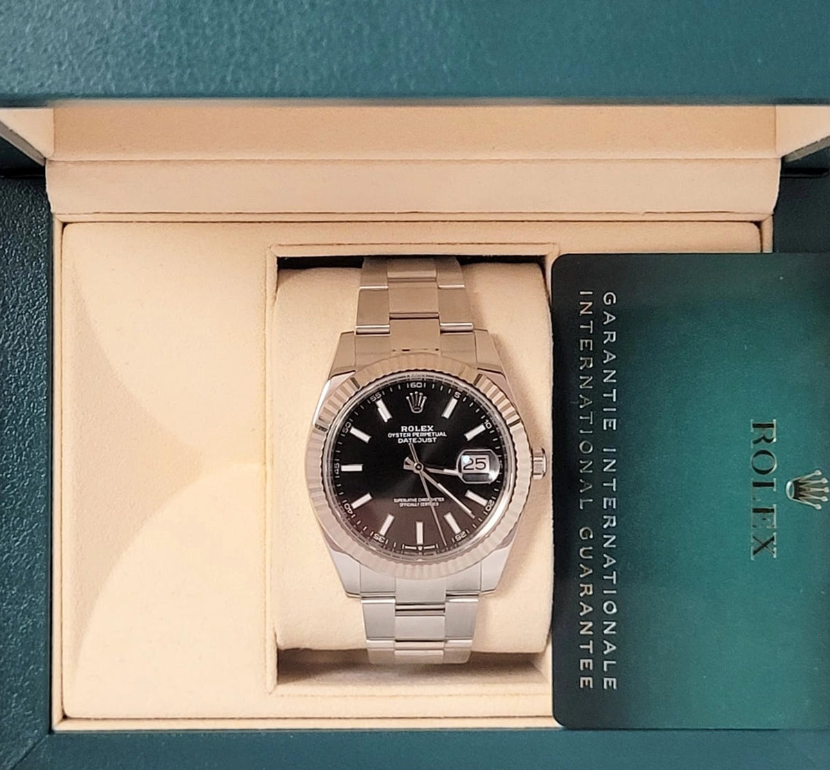 2020 Rolex Datejust 126334 Black Dial SS Oyster With Papers 41mm