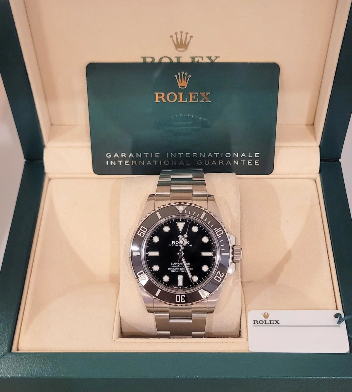 2021 Rolex Submariner No Date 124060 Black Dial SS Oyster With Papers 41mm
