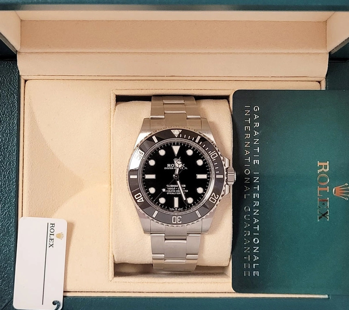 2021 Rolex Submariner No Date 124060 Black Dial SS Oyster With Papers 41mm