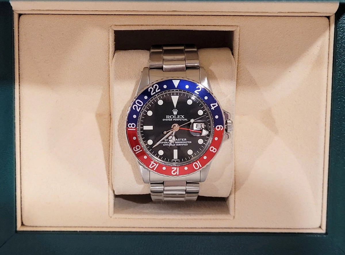 1973 Rolex Pepsi GMT-Master 1675 Black Dial SS Oyster No Papers 40mm