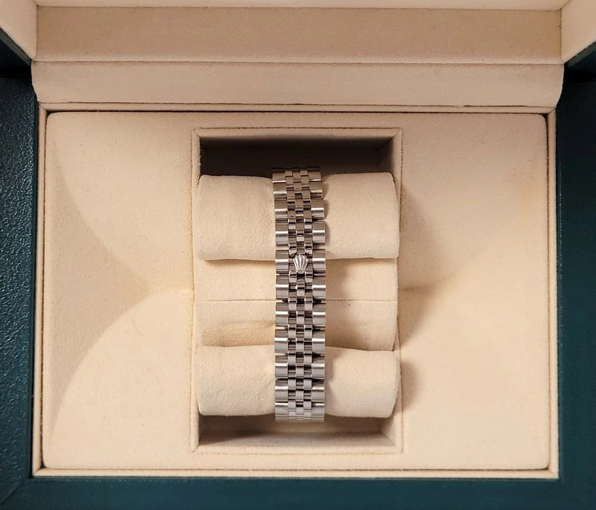 2007 Rolex Ladies Datejust 179160 Blue Roman Dial SS Jubilee No Papers 26mm