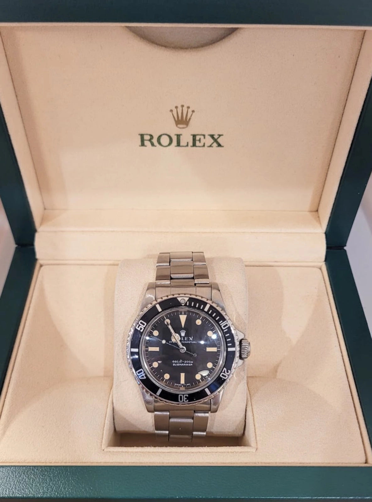 1978 Rolex Submariner 5513 Black Matte Dial SS Oyster No Papers 40mm