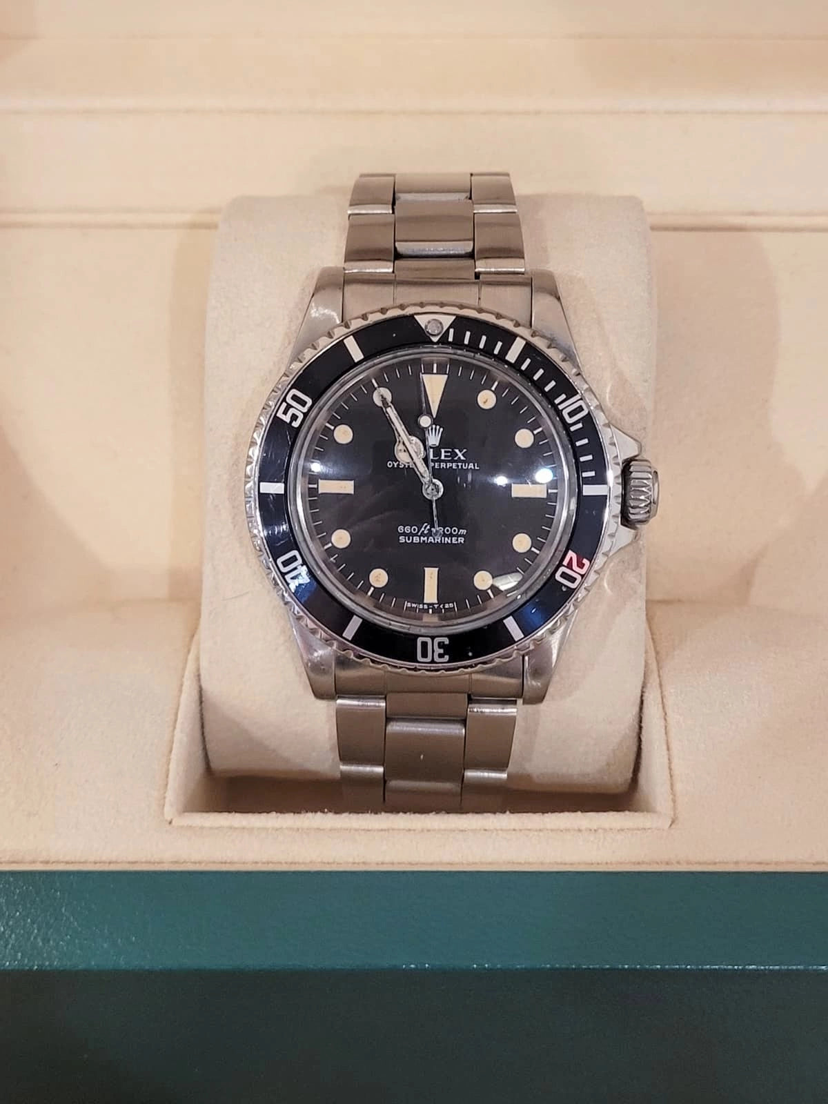 1978 Rolex Submariner 5513 Black Matte Dial SS Oyster No Papers 40mm